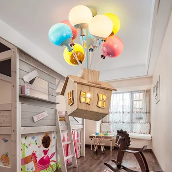 Творчески цвят балон полилей лампа за детска стая момче момиче спалня лампа Nordic модерен минималистичен спалня светлини
