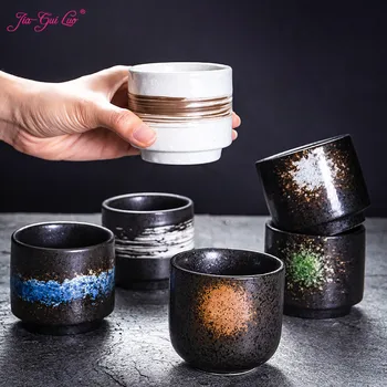 JIA-GUI ЛУО 200 мл керамични Японски стил керамична чаша чай, чаша чай чаша кухня, бар доставки I085