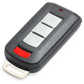 Ключ на автомобила, дистанционно управление на KEYECU умен - 2+1 3 бутони 315MHZ-FOB за Mitsubishi Lancer Outlander 2008-2016 FCC ID: OUC644M-KEY-N