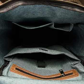 AETOO Собственоръчно Crazy Horse Leather Backpack, мъжки ежедневни кожена пътна чанта-горния слой, кожена раница с голям капацитет