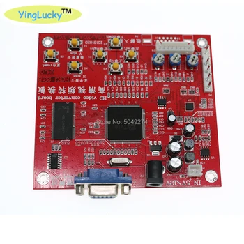аркадна игра HD Red CGA to VGA CVBS Arcade board game video converter for LCD CRT Monitor PPD