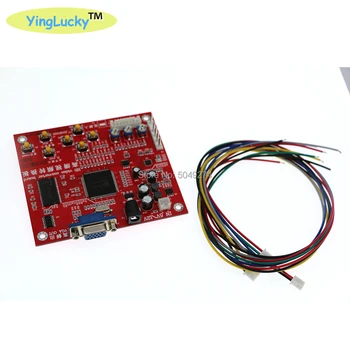 аркадна игра HD Red CGA to VGA CVBS Arcade board game video converter for LCD CRT Monitor PPD