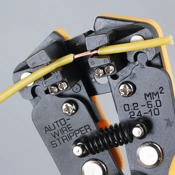Зачистване на кабели няколко функции нож автоматичен зачистване на кабели с изолирани клеми обжимные клещи терминал 0.2-6 мм инструмент WX-D2
