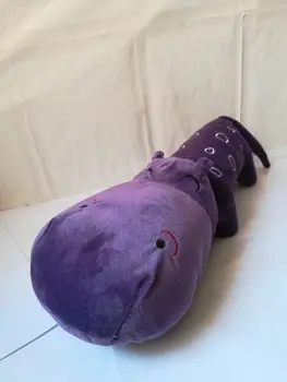 творческа играчка, около 60 см лилав плюшен хипопотам играчка мека кукла хвърли възглавница Коледен подарък h2974
