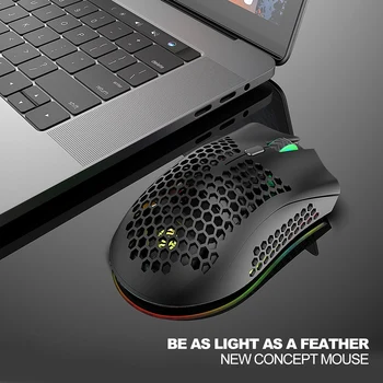 BM600 7Buttom Professional Gaming Mouse For PC/Laptop 2.4 Ghz Wireless Gamer Mouse With RGB Backlight For PUBG