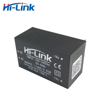 Безплатна доставка 10шт малък размер 10 W 12v 830ma ac dc захранващ адаптер модул с висока мощност HLK-10M12