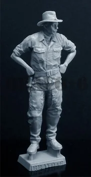 Мащаб 1/35 Неокрашенная Смола Фигура Виетнам Война е Командир на САЩ
