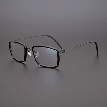 Ретро Кръг На Винт За По-Малко От Предписване На Очила Титан Ниско Тегло