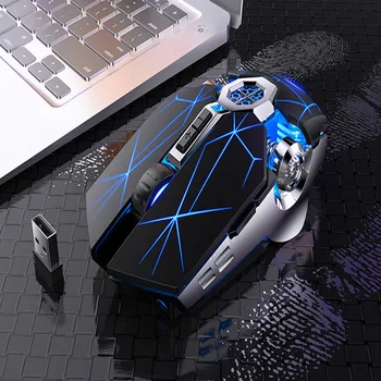 Ергономичен 2.4 G USB Gaming Mouse 7Button LED 1600DPI USB компютърна мишка геймър мишката Mause с семицветной подсветка за преносими КОМПЮТРИ