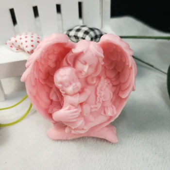 TS0118 майка държи бебе любов на Мама занаят силикон сапун мухъл занаят САМ формата на торта печене на мухъл подарък за Деня на майката