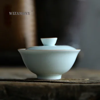 WIZAMONY китайски Кунг-Фу чай гайвань чайник, чаши Справедливата чаша за чай, комплекти P керамични много фот подарък puer посуда