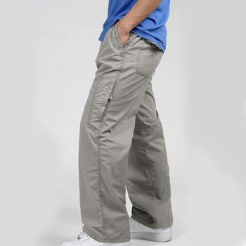 MFERLIER свободни пролет лято панталони мъжки размер XL-6XL дълги ежедневни мъжки панталони 4 цвята