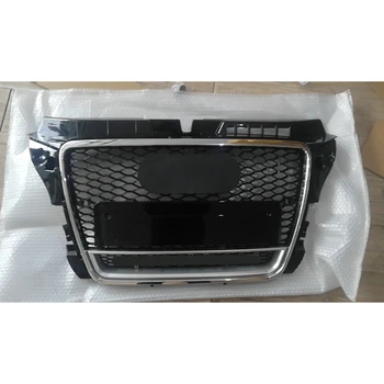 Car Front Sport Hex Mesh Honeycomb Hood Grill Black for Audi A3/S3 8P 2009-2012 Black for RS3 Quattro Style Car Accessories NEW