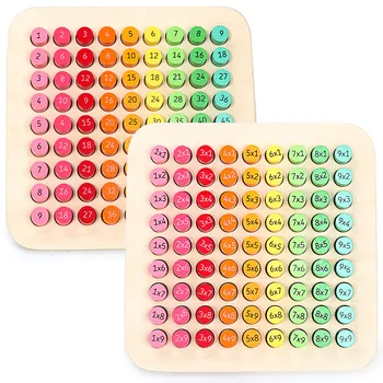 Нова 99 Таблица За Умножение Монтесори Образователни Дървени Играчки, Бебешки Играчки Математика Аритметика Учебни Помагала На Децата Подаръци