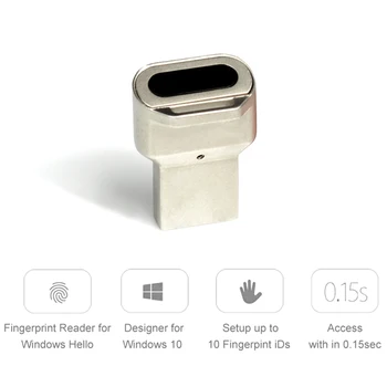 Горещ черен Нов безопасен PC лаптоп Usb Fingerprint Reader Lock Парола за Windows 10
