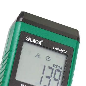 LAOA оборотомер цифров дисплей безконтактен тахометър скоростта на двигателя лазерен цифров на тахометър тахометър