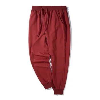 Плюс размер панталони на момчетата свободни мъжки ежедневни панталони на мода Червен бягане, спортни панталони за мъже градинска облекло за джогинг зреещи 7xl 8xl 9xl