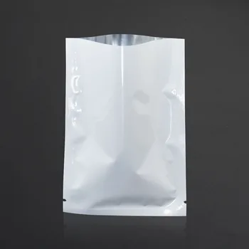 DHL 2500 парчета Бяла топлинно запечатване Майларовая фолио за опаковане чанта алуминиево фолио открит горния опаковъчен един вакуум чанта за съхранение на хранителни продукти на едро