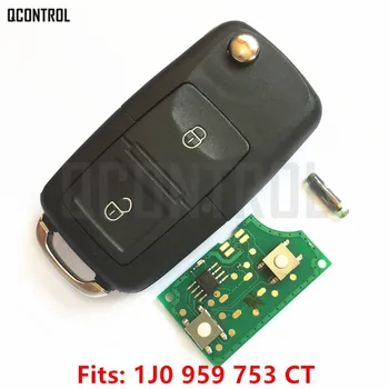 QCONTROL Car Remote Key САМ за SEAT AROSA / CORDOBA / IBIZA / LEON / TOLEDO / VARIO 1J0959753CT/5FA009259-00 2000-2009