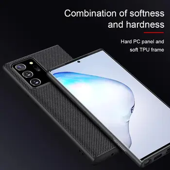 за Samsung Note 20 Ultra Case Nillkin 3D канава найлон PC тънка делото мек край Case за Galaxy S20 Ultra Note 10 Plus S10
