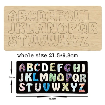 буквите от азбуката режещи печати & 2020 нов дървен печат на бележки мухъл подходящ за общо щанци за рязане, машини
