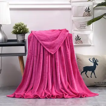 Розова мека фланелевое Одеало за мека мебел легла градините или коралово Флисовое одеяло малко голям офис ворсовое одеяло покривки за легло хвърли Одеало за диван