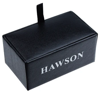 Мъжки ръкавели HAWSON с верига - камък и анти-черни рубашечными аксесоари - парти подаръци за по-младите мъже (Котешко око)