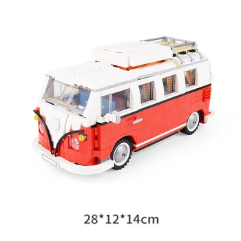 Нов LepinBlocks 21001 Camper Van Съвместим Създател 10220 Строителни Блокове, Тухли Забавни Играчки Подаръци За Рожден Ден