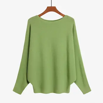 Жената есен пуловер ежедневни Свободна поло възли скок пуловери градинска дрехи зимата с дълъг ръкав GRAY22