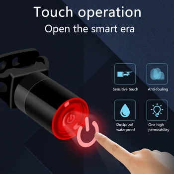 Мотор задна светлина Auto Start / Stop, Brake Detection под наем Smart Brake Light USB акумулаторна LED мотор задна светлина нова 2020