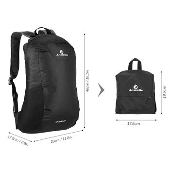 ANMEILU открит спортна чанта 15 л сгъваема раница водоустойчива дишаща къмпинг Bolsa Колоездене раница, чанта туризъм раница