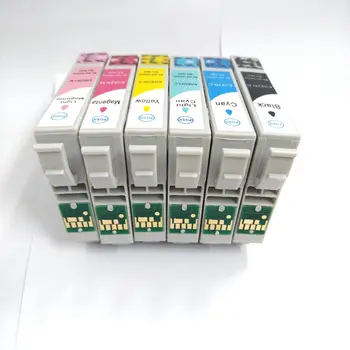 Einkshop T0821 T0821N касети с мастило за Epson R270 R390 TX650 T50 T59 RX590 TX700W TX800W T50 TX720 TX700 TX800 RX610