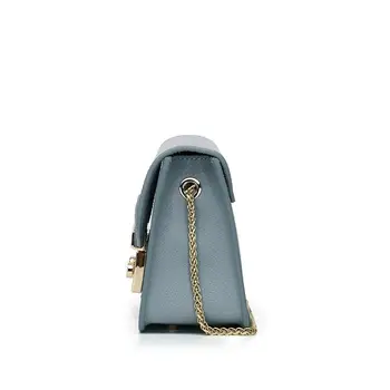 луксозни чанти, дамски чанти 2020 дизайнер естествена кожа заключване чанта универсален едно рамо диагонал яздим плик чанта