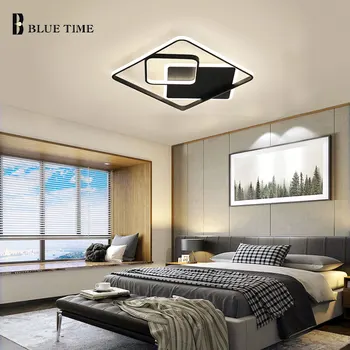 Черен цвят с модерен led тавана лампа лампи за вътрешно украса на тавана лампа за коридора, хол, спалня, трапезария, кухня