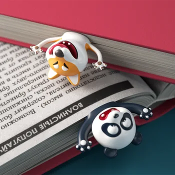 3D Creative Стерео Bookmark Сладко Cartoon Animal Marker Kawaii Cat Panda Bookmark Of Pages детски подаръци, канцеларски материали, ученически пособия