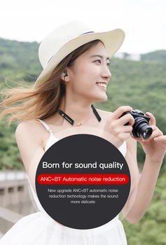 Meeker Bluetooth слушалки Безжични слушалки Bluetooth 5.0 гласов контрол HD стерео Спорт високоговорител ANC шумоподавляющие слушалки