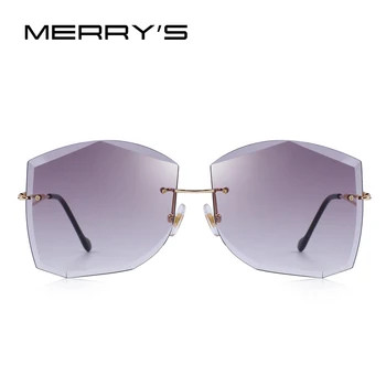MERRYS DESIGN класически дамски слънчеви очила без рамки градиентные лещи с UV-защита на S6280