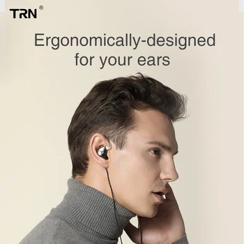 TRN ST1 1DD+1BA Hybrid In Ear Слушалки HIFI DJ Monitor Running Sport слушалки Earplug слушалки сменяем кабел ZST ES4 V80 V90