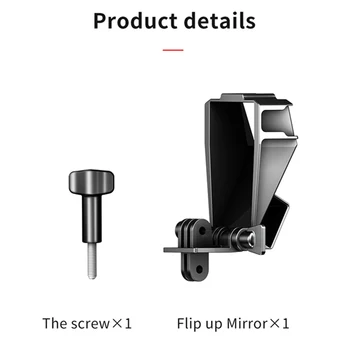 Ulanzi GoPro 5/6/7/8 Vlog Flip Up Mirror Bracket Selfie Mirror With Cold Shoe Flip Screen Stand For Sports Camera Accessories