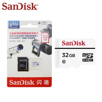 SanDisk Micro SD Card 32GB High Endurance Video Monitoring Memory Card Class 10 до 20 Mbit/TF Card 32 GB с адаптер