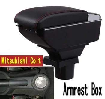 За Mitsubishi Colt подлакътник кутия централна магазин за съдържанието на кутията с подстаканником пепелник USB Colt подлакътници кутия