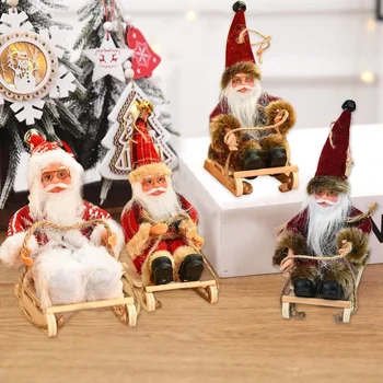 Дядо Коледа Кукла 2020 Коледно Дърво Украшение Весела Коледа Декорации За Дома Навидад Натал Подаръци За Нова Година 2021