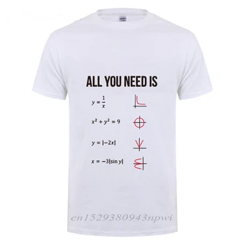Всичко, което ви трябва, е любовта математика тениски забавен подарък за Рожден Ден за мъже, Мъжки момчета, момчета ежедневни фитнес с къс ръкав O врата памук тениска