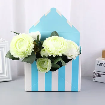 10шт творчески мини-плик кутии тип творчески корейски цветен букет цветя ръчно изградена подарък кутия 