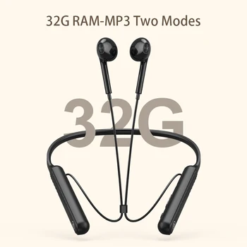 DDJ безжични слушалки Bluetooth маточната кърпичка стерео слушалки, MP3 плейър спортна IPX5 водоустойчив слушалки с микрофон за Huawei, Xiaomi