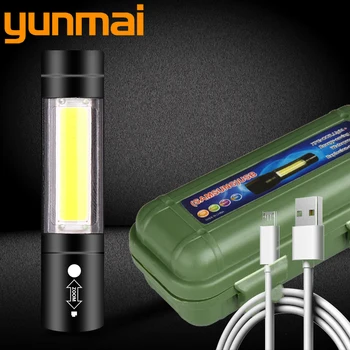 YUNMAI вградена батерия XP - G Q5 Penlight led фенерче Фенерчето лампи водоустойчив 2000 лумена удароустойчив твърд светлина лампа 5 W