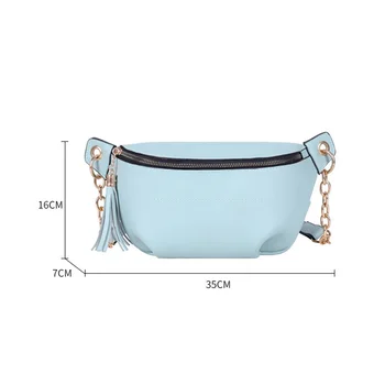 Голям капацитет дамски поясная чанта дизайнерски луксозни скута чанти за рамо Crossbody нагрудная чанта дамски поясная чанта плътен цвят хип портфейл