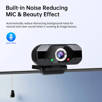 Fuers Full HD 1080P Smart Webcam Видео Покана вграден микрофон за работа с компютър, лаптоп, настолна конференция