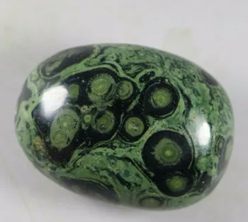 1бр очите зелен КАМБАБА яспис СТРОМАТОЛИТ ископаемый скъпоценен камък изцеление