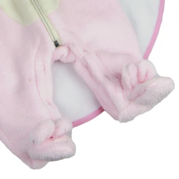 Ръчно изработени плюшени кукли, дрехи, аксесоари, подходящи 23 инчови подмладена кукли гащеризон реалистичен pink карикатура мечка с одеало
